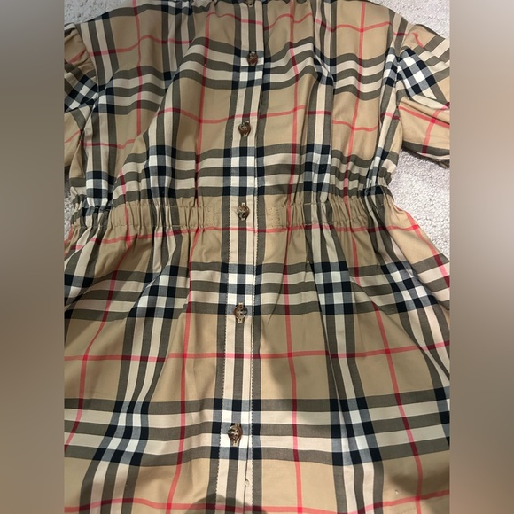 Burberry Plaid Short Sleeve Dress size 2Y - Picture 3 of 5